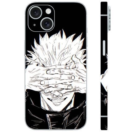 gojo satoru black anime mobile skin