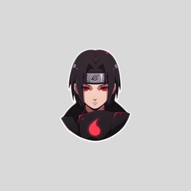 itachi uchiha red eyes sticker