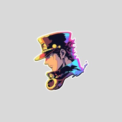 jojo bizarre jotaro kujo colorful sticker