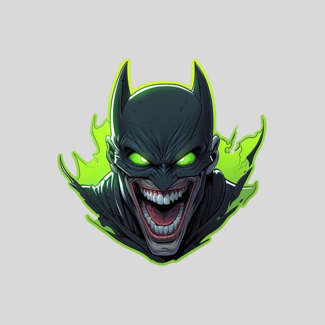 joker in batman costume sticker