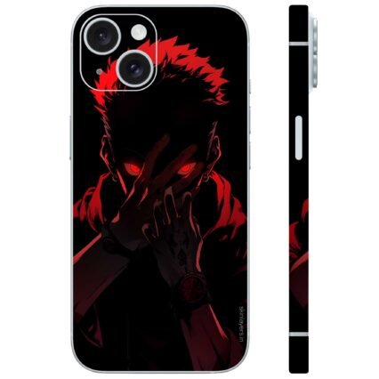 jujutsu kaisen black red mobile skin