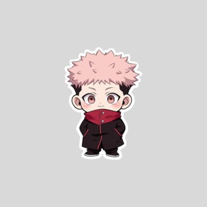 jujutsu kaisen cute yuji itadori sticker