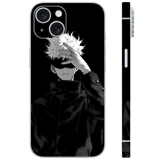 Jujutsu kaisen satoru gojo black white mobile skin