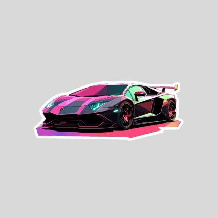 lamborghini aventador aesthetic sticker