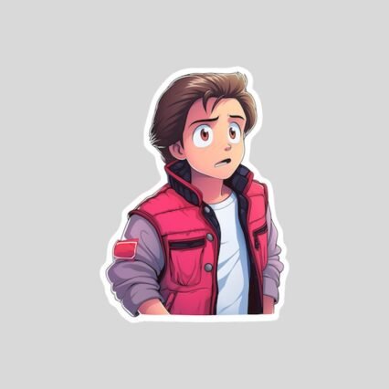 marty mcfly cartoon sticker