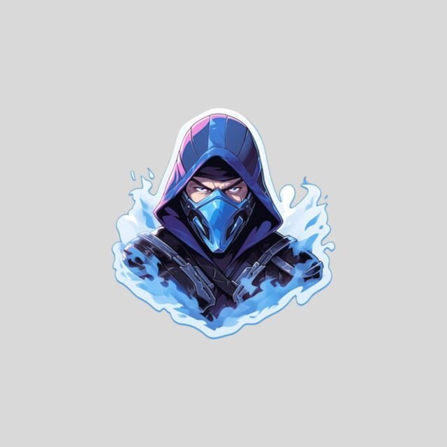 mortal kombat sub zero cold sticker