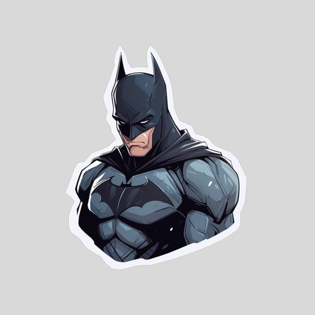 serious batman dc comics sticker