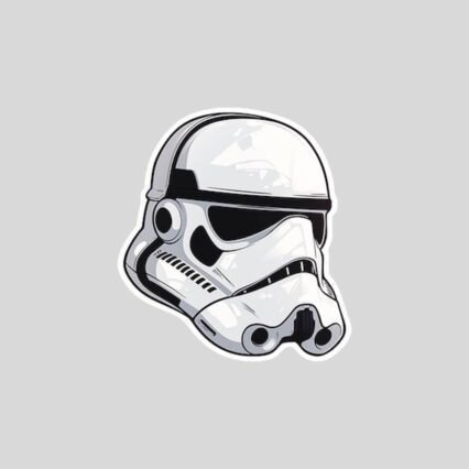 star wars stormtrooper helmet sticker