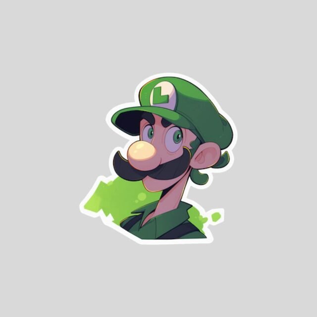 super mario luigi aesthetic sticker