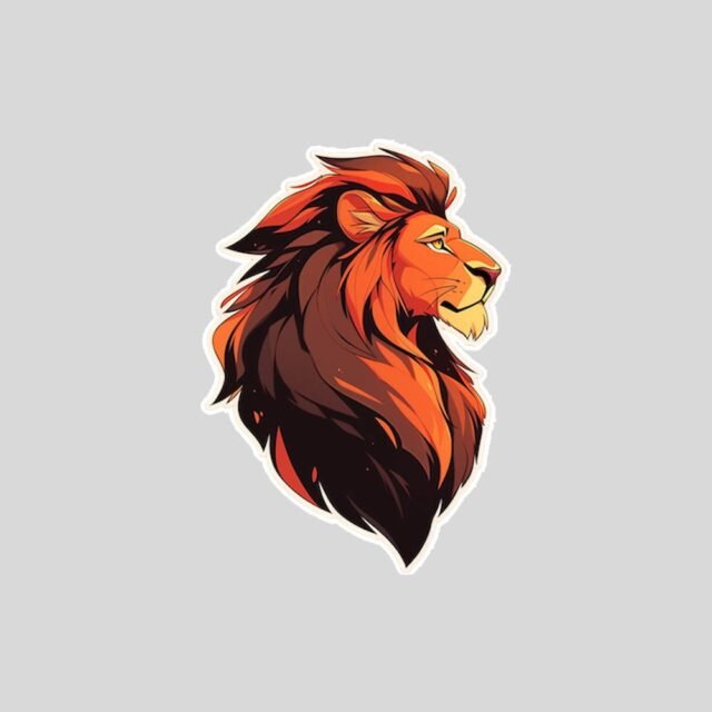 the lion king simba portrait sticker