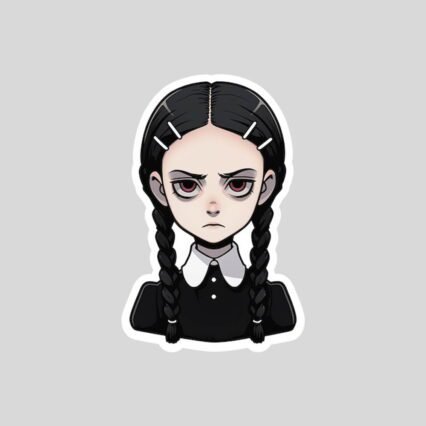 wednesday addams sticker