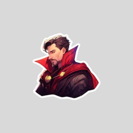 Marvel's Doctor strange looking aside sticker