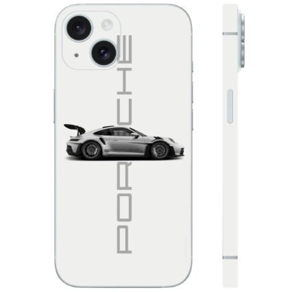 Porche Text with Car Mobile Skin