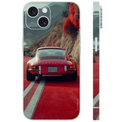 Red Porche Car Mobile Skin