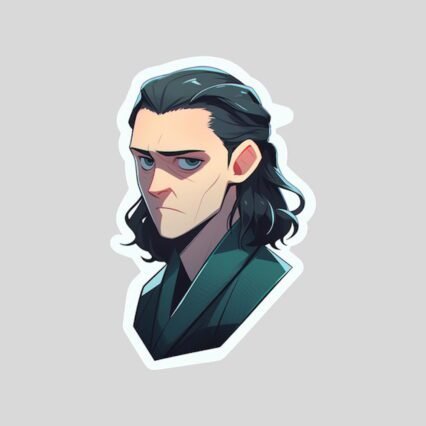 displeased loki marvel sticker