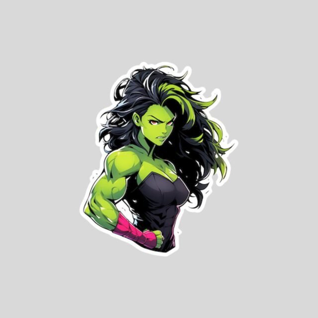 marvel angry she hulk sticker