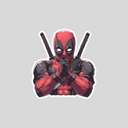 marvel deadpool comics sticker