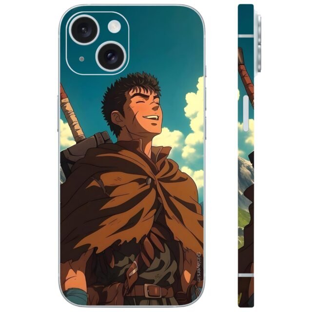 Berserk guts smiling mobile skin wrap